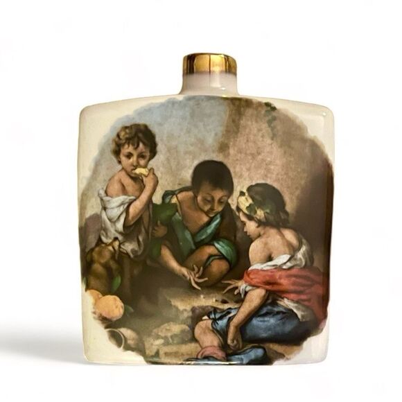 Royal Schwabap Artist Murillo 17th Century Seville Children Scenes Decanter Vase - Picture 7 of 16